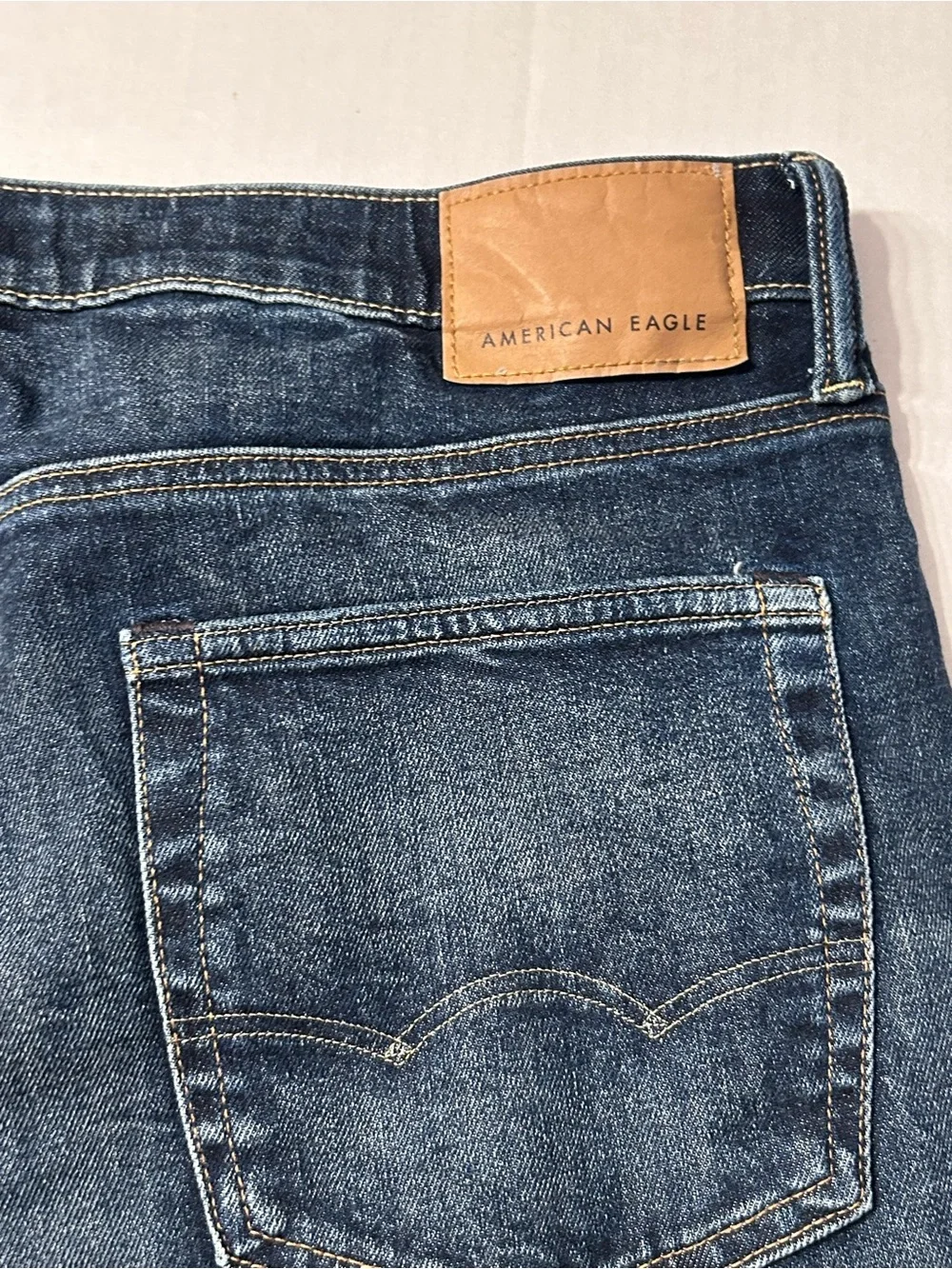 NWT American Eagle Men’s Relaxed Straight Jeans Deep Indigo 36x32